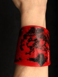 Red & Black Flat Cuff - Size S - M