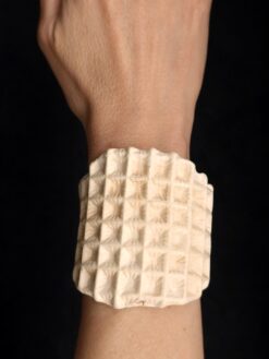 Vegan Ivory Baroque Cuff - Size S