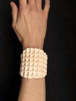 Alternative view of Vegan Ivory Baroque Cuff - Size S