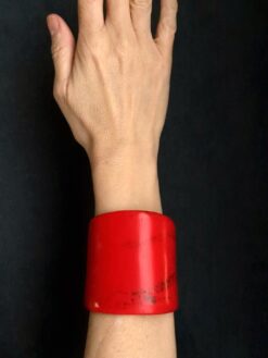 Red Statement Cuff - Size Medium