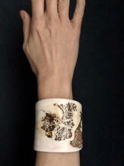 Alternative view of Vegan Ivory Flat Cuff - Size M