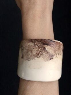 Vegan Ivory Flat Cuff - Size M - L