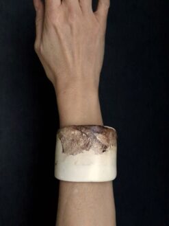 Alternative view of Vegan Ivory Flat Cuff - Size M - L