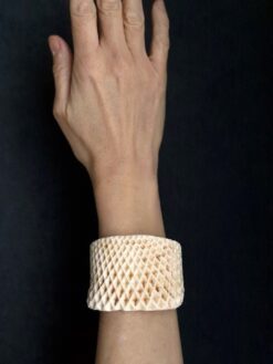 Alternative view of Vegan Ivory Baroque Cuff - Size S
