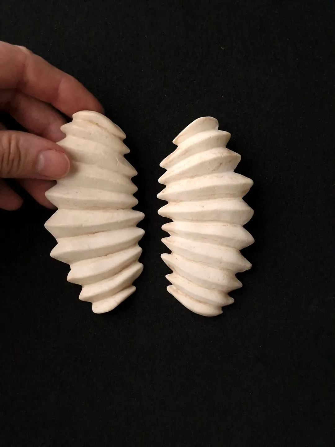 Vegan Ivory Pierced Earrings - Image 2