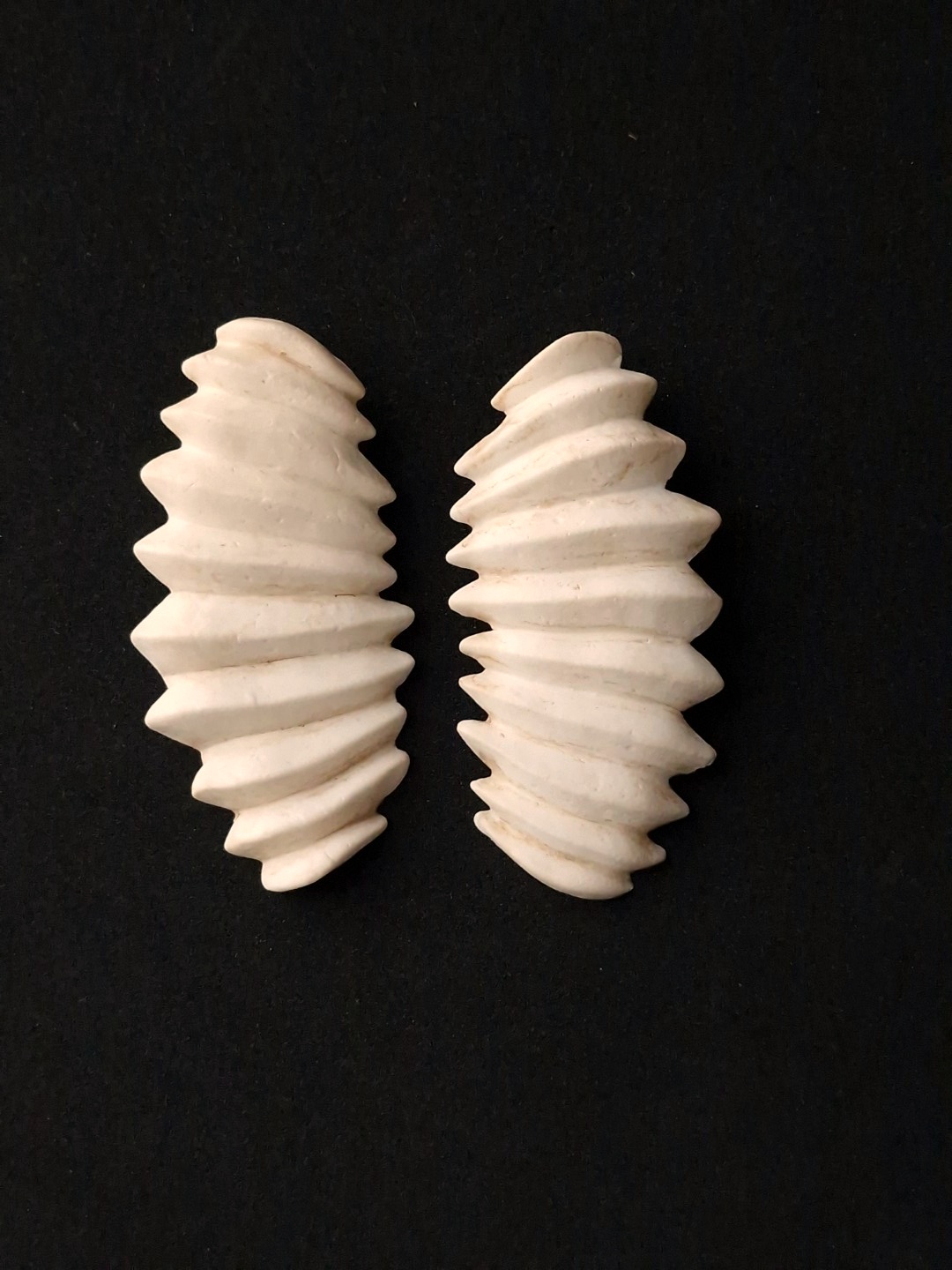 Vegan Ivory Pierced Earrings - Image 3