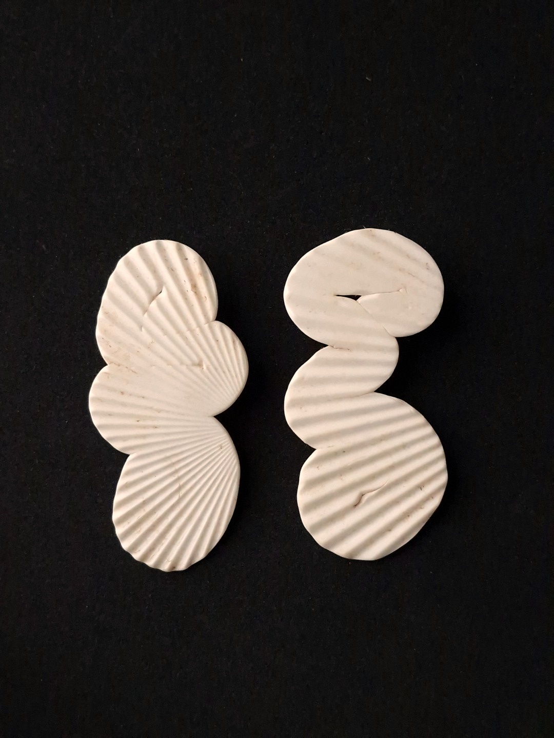 Vegan Ivory Pierced Earrings - Image 4