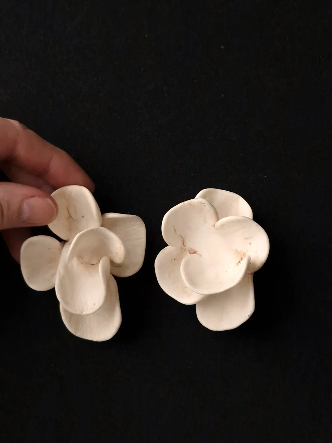 Vegan Ivory Pierced Earrings - Image 2