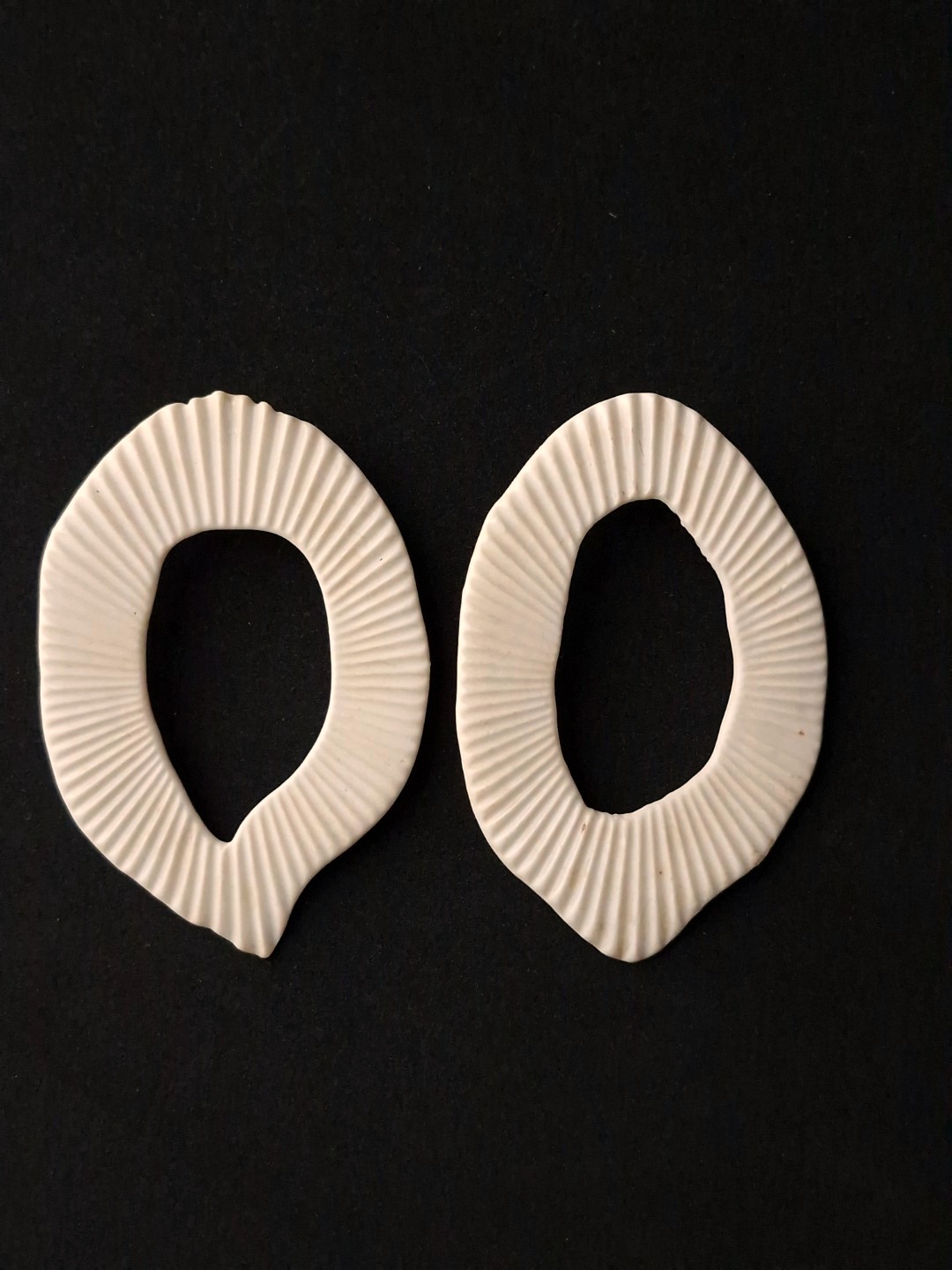 Vegan Ivory Pierced Earrings - Image 2