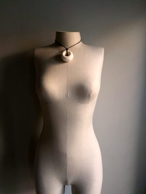 Black & Vegan Ivory Necklace Pair (Adjustable Length) - Image 6