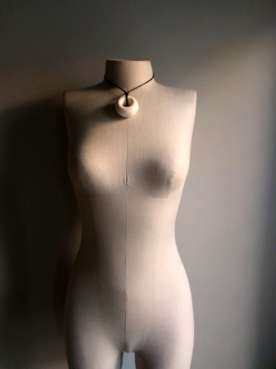 Black & Vegan Ivory Necklace Pair (Adjustable Length) - Image 6