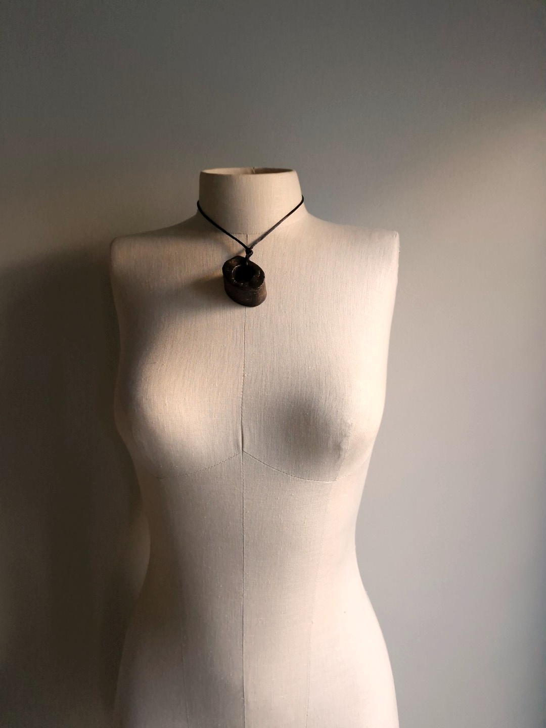 Black & Vegan Ivory Necklace Pair (Adjustable Length) - Image 7