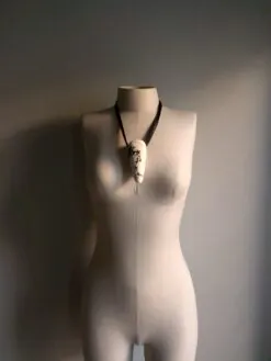 Alternative view of Vegan Ivory Necklace (Adjustable Length)