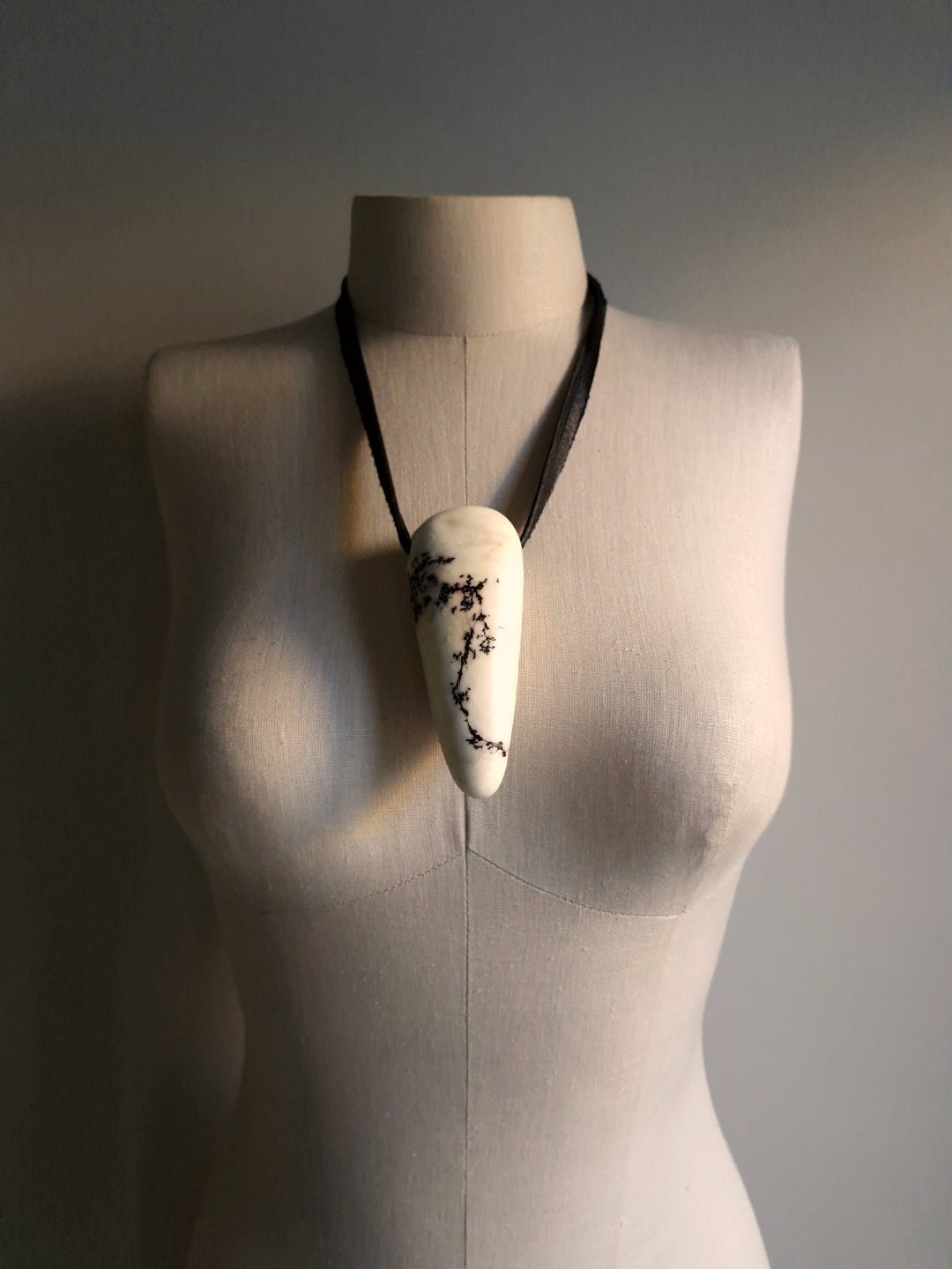 Vegan Ivory Necklace (Adjustable Length) - Image 3