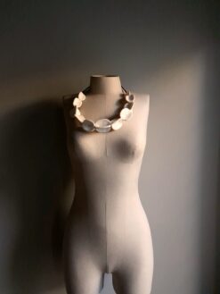 Alternative view of Vegan Ivory Pod Necklace (Adjustable Length)