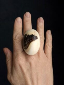 Alternative view of Vegan Ivory Ring - Size 7.5