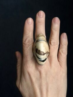 Alternative view of Vegan Ivory Ring - Size 8.5