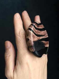 Brown & Black Ring - Size 9.5