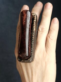 Red Tiger's Eye Ring - Size 7