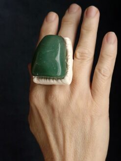Green Aventurine Ring - Size 7