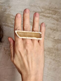 Alternative view of Citrine Point Ring - Size 7