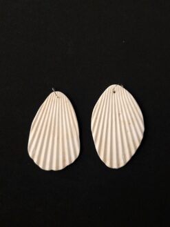 Vegan Ivory Pierced Earrings