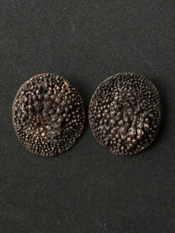 Alternative view of Black with Gold Sheen Pierced Earrings