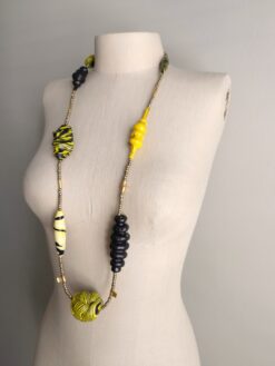 Alternative view of Yellow & Black Necklace