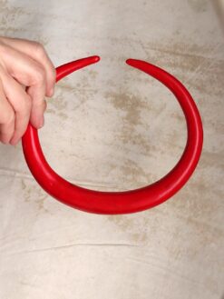 Alternative view of Red Collar Necklace - Size Large