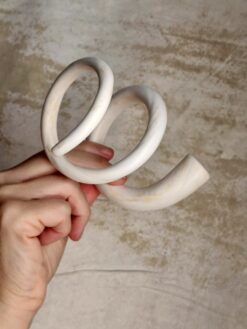 Alternative view of Vegan Ivory Snake Cuff - Size M - L