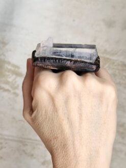 Alternative view of Rock Crystal Pointer Stone Ring Size 7.5