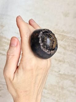 Alternative view of Stromatolite Ring - Size 7.5