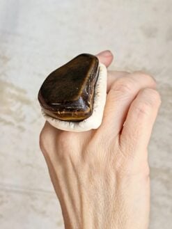 Tigers Eye Stone Ring - Size 8