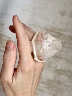 Alternative view of Quartz Geode Stone Ring - Size 9.5