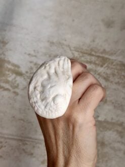 Alternative view of Vegan Ivory Sculptured Ring - Size 11
