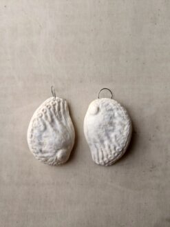 Alternative view of Vegan Ivory Faux Shell Pierced Earrings