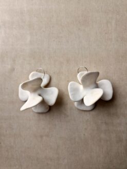 Alternative view of Vegan Ivory Pierced Earrings