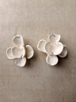 Alternative view of Vegan Ivory Pierced Earrings