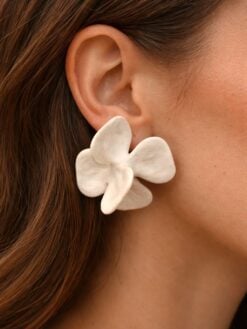 Vegan Ivory Pierced Earrings