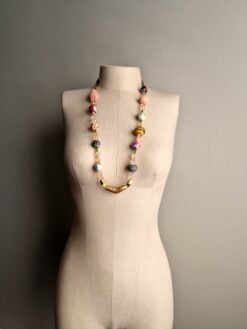 Alternative view of Pink, Blue & Yellow Necklace