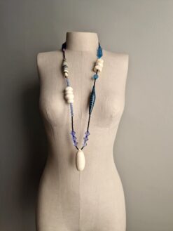 Alternative view of Blue & White Necklace