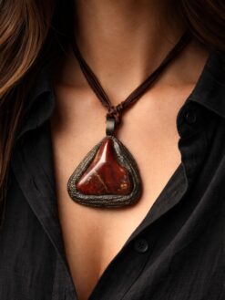 Brecciated Jasper Necklace (Adjustable Length)