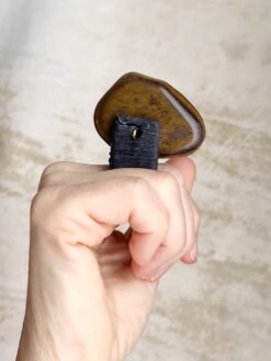 Alternative view of Tiger's Eye Black Spin Ring - Size 8