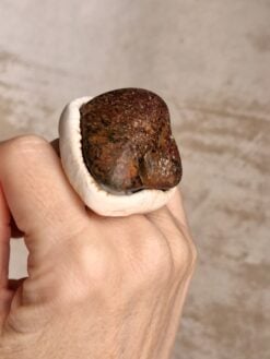 Alternative view of Brown Leopard Skin Jasper Ring - Size 7