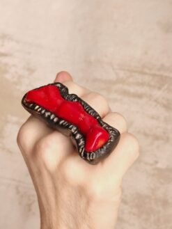 Red & Black Ring - Size 7.5