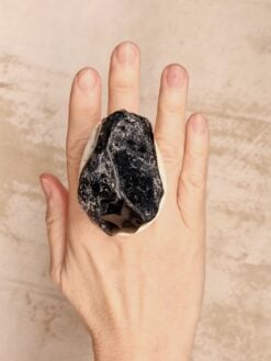 Alternative view of Apache Tear Ring - Size 8.5