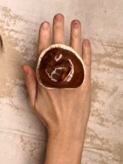 Alternative view of Carnelian Ring - Size 8