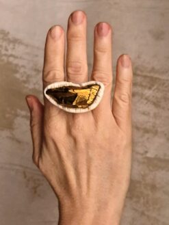 Alternative view of Gold Aura Quartz Ring - Size 7.5