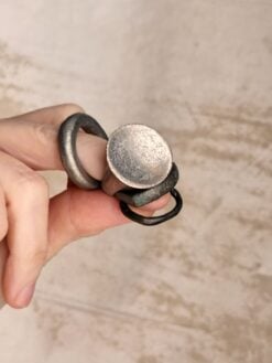 Alternative view of White Bronze Plated Alloy Rings (Set of 4) - Size 8