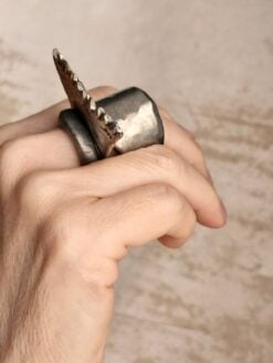 Alternative view of White Bronze Plated Alloy Rings (Set of 3) - Size 7.5